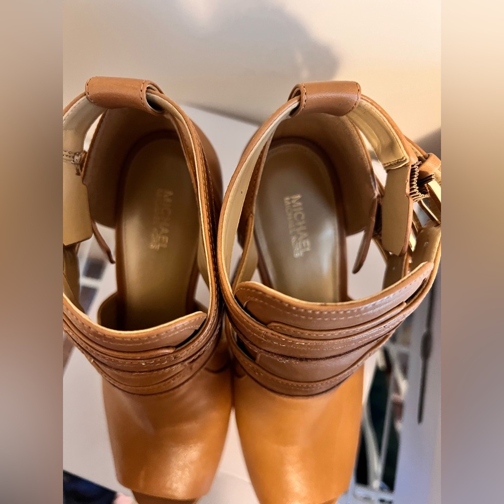 Michael Kors Blaze Bootie in Camel color - Picture 7 of 11